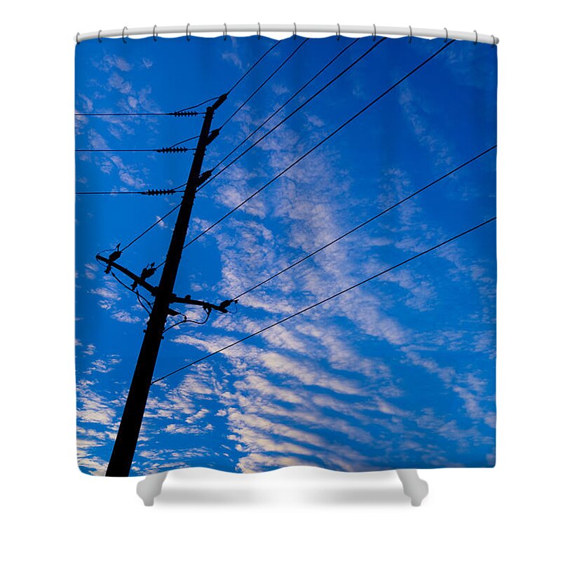 Sky Shower Curtain featuring the photograph Blue Magoo by Derek Dean