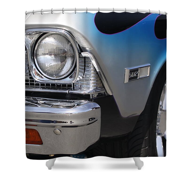 Classic Shower Curtain featuring the photograph Blue on Black custom by Jeff Floyd CA
