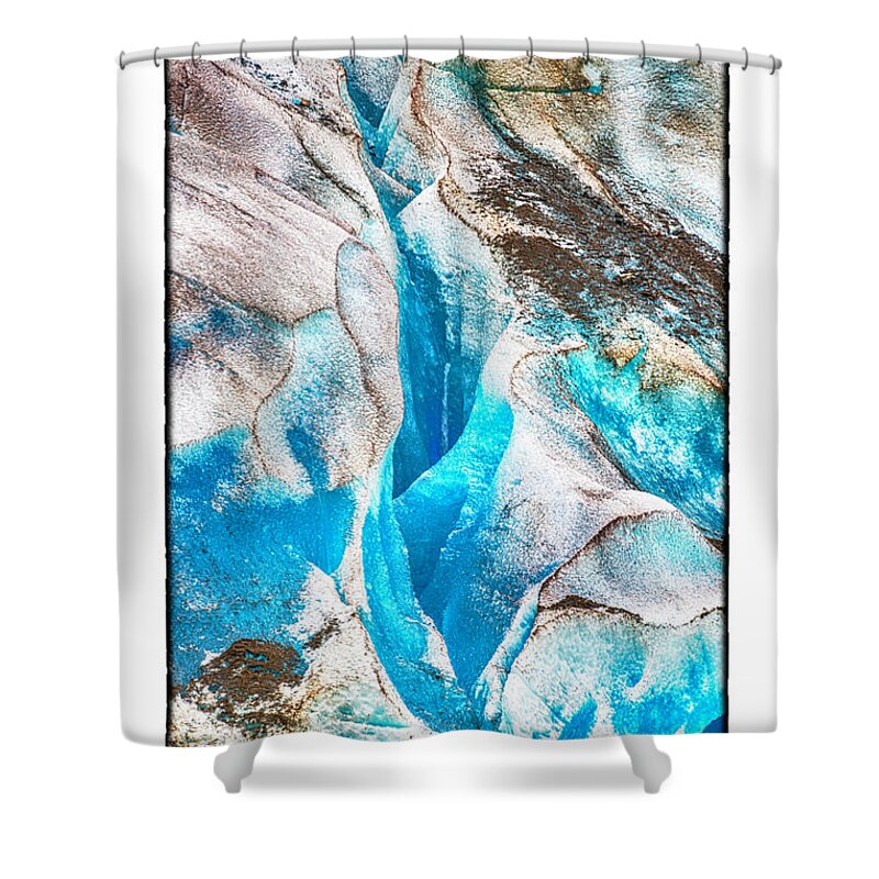 Glacier Shower Curtain featuring the photograph Blue by R Thomas Berner