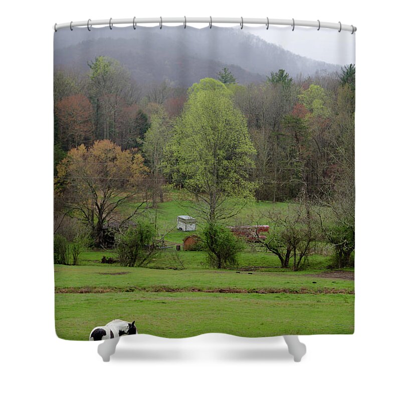 Blue Ridge Shower Curtain featuring the photograph Blue Ridge by Lindsey Weimer