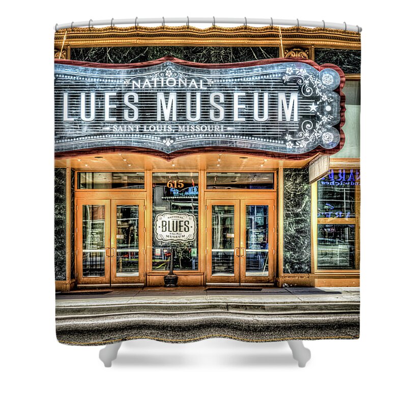 Stl Shower Curtain featuring the photograph Blues Museum by Spencer McDonald