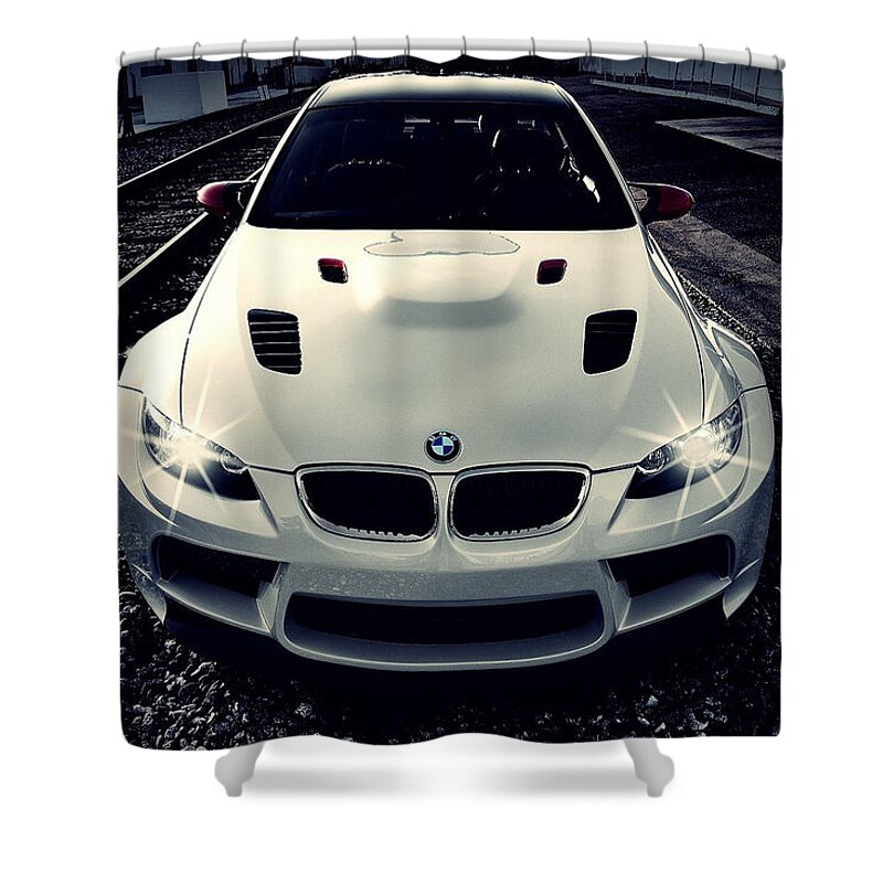 Bmw Shower Curtain featuring the digital art BMW by Maye Loeser