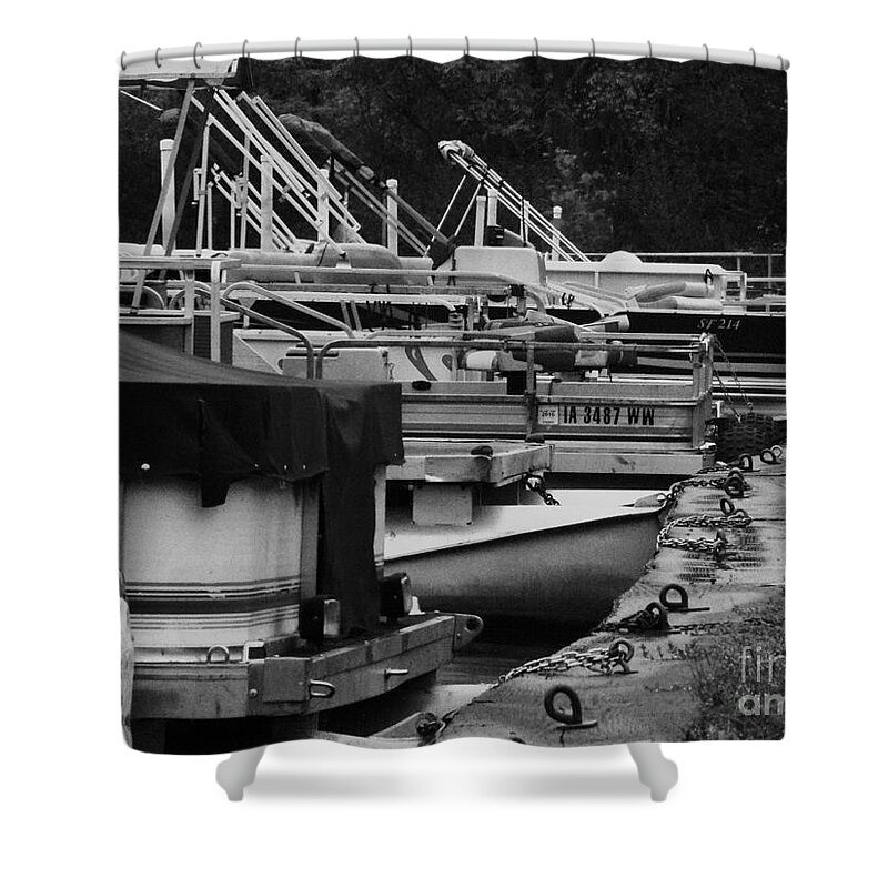Viking Lake State Park Shower Curtain featuring the photograph Boat Dock by J L Zarek