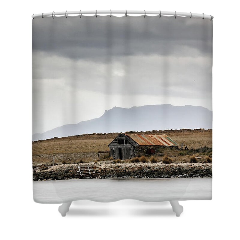 Boat House Shower Curtain featuring the photograph Boat House by Nicholas Blackwell