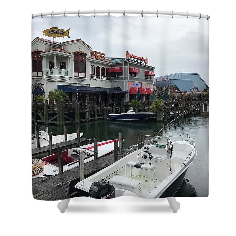 Boats Shower Curtain featuring the photograph Boat Yard by Michael Albright