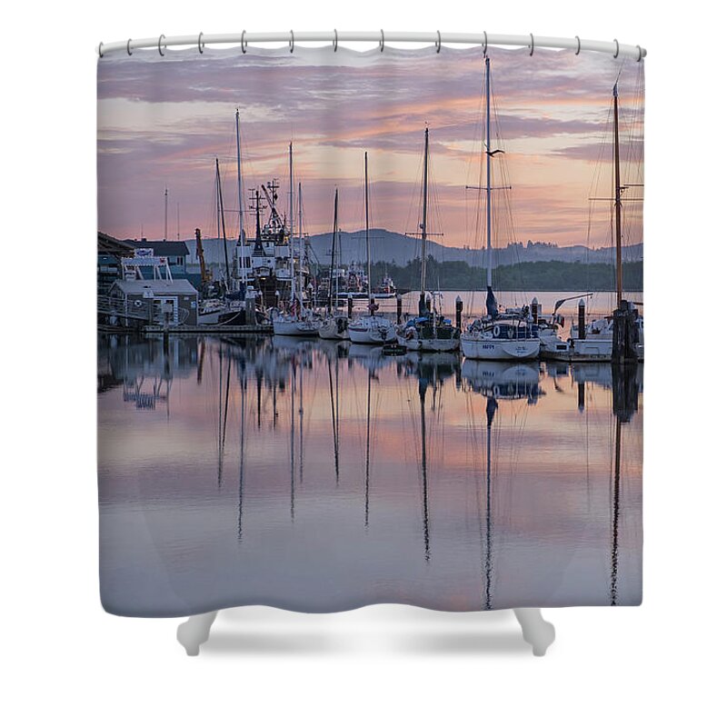 Boats Shower Curtain featuring the photograph Boats in Pastel by Suzy Piatt
