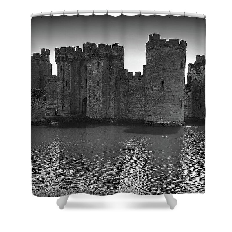 Castles Shower Curtain featuring the photograph Bodiam Castle by Richard Denyer