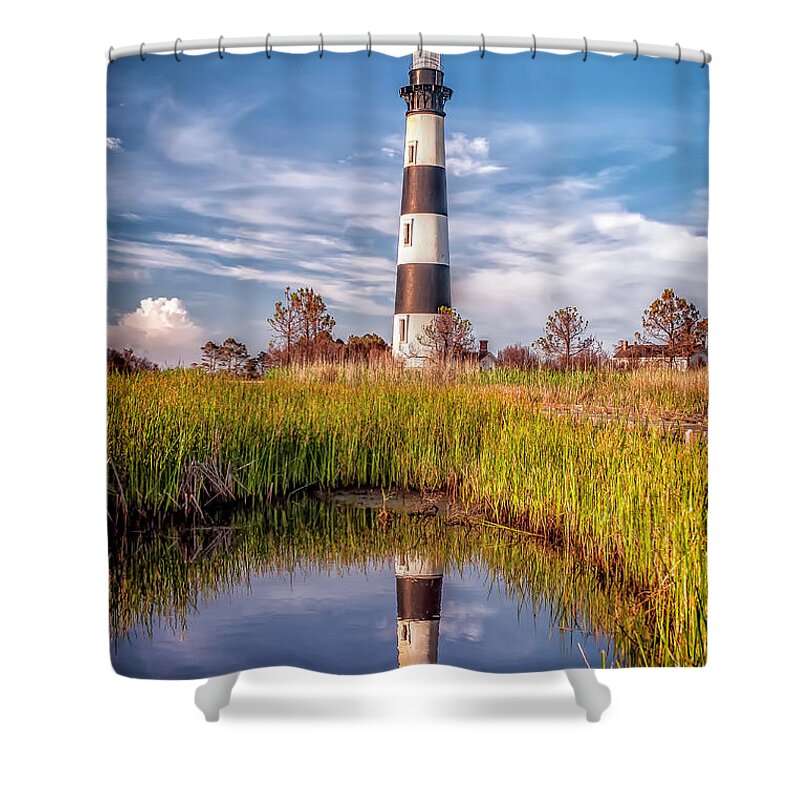 Atlantic Shower Curtain featuring the photograph Bodie Reflection by Nick Zelinsky Jr