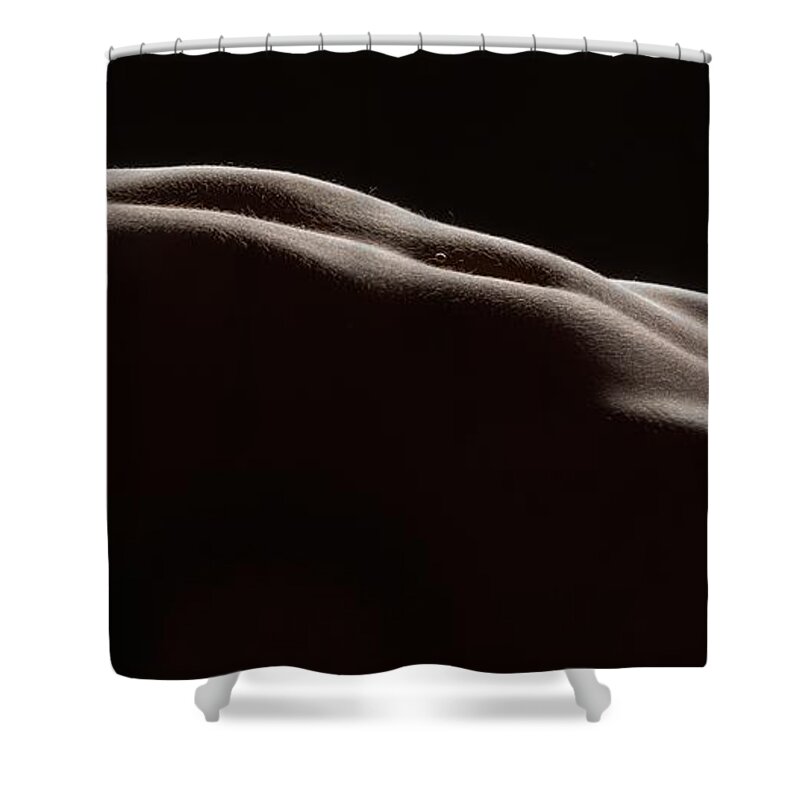 Silhouette Shower Curtain featuring the photograph Bodyscape 254 by Michael Fryd