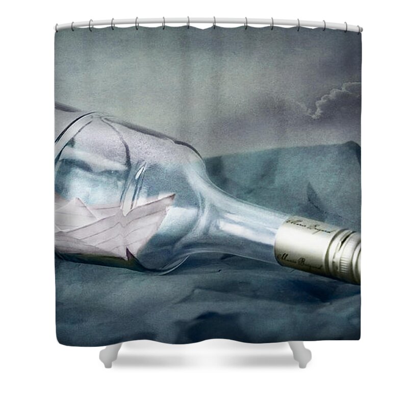Still Shower Curtain featuring the photograph Bon Voyage by Maggie Terlecki