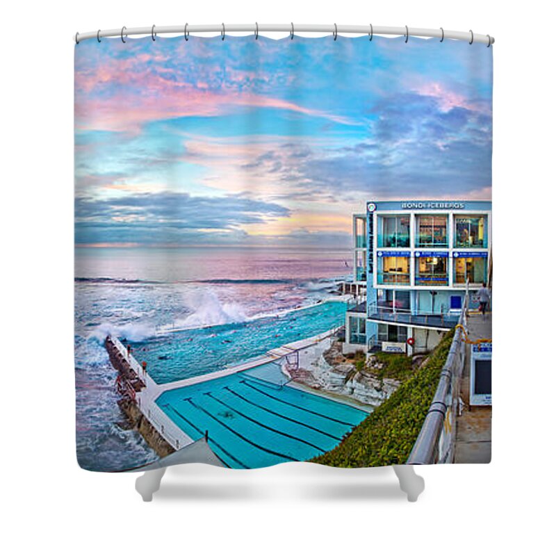 Bondi Beach Shower Curtain featuring the photograph Bondi Beach Icebergs by Az Jackson