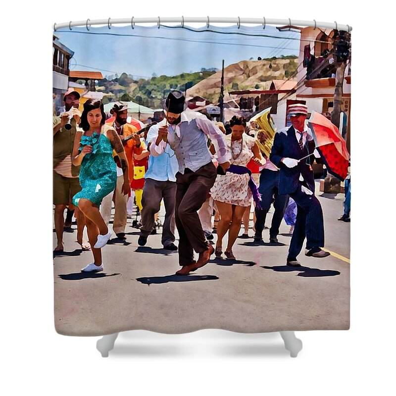 Jazz Festival Shower Curtain featuring the photograph Boquete Jazz Festival 2012 by Tatiana Travelways