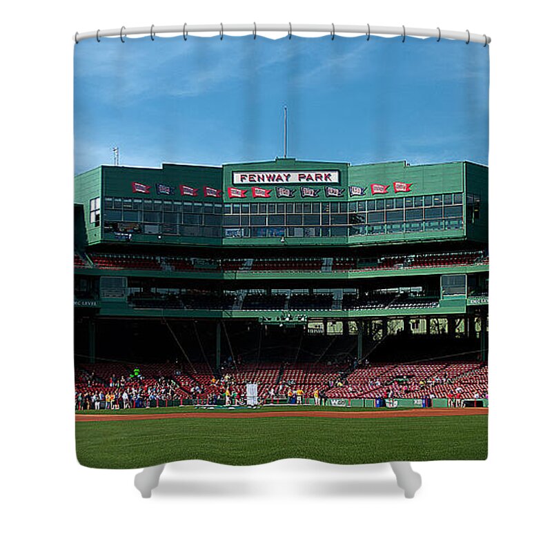 Red Sox Shower Curtain featuring the photograph Boston's Gem by Paul Mangold