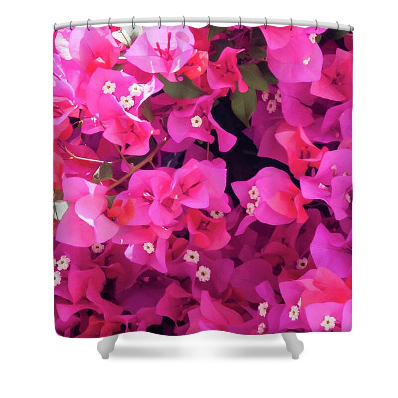 Andalucia Shower Curtain featuring the photograph Bougainvillea by Geoff Smith