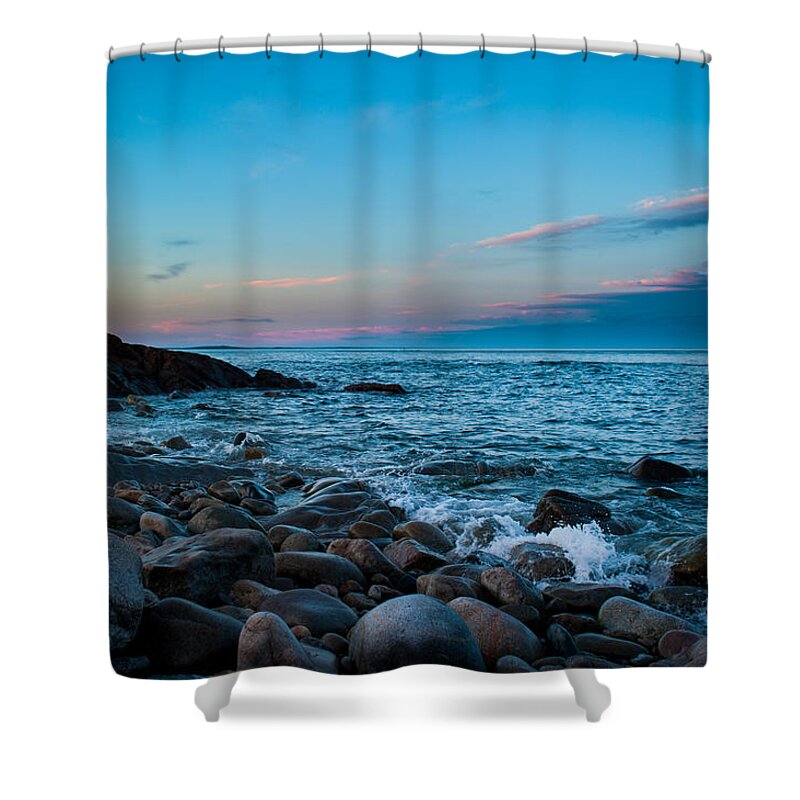 Nature Shower Curtain featuring the photograph Boulder Beach by Jeff Phillippi