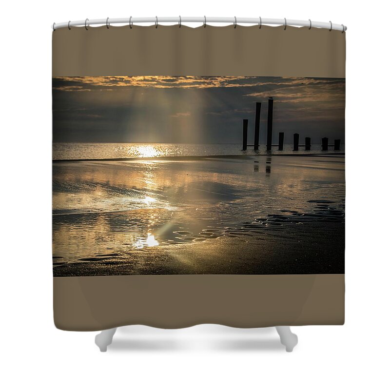 Sunrise Shower Curtain featuring the photograph Bouncing Morning Sun by Larkin's Balcony Photography