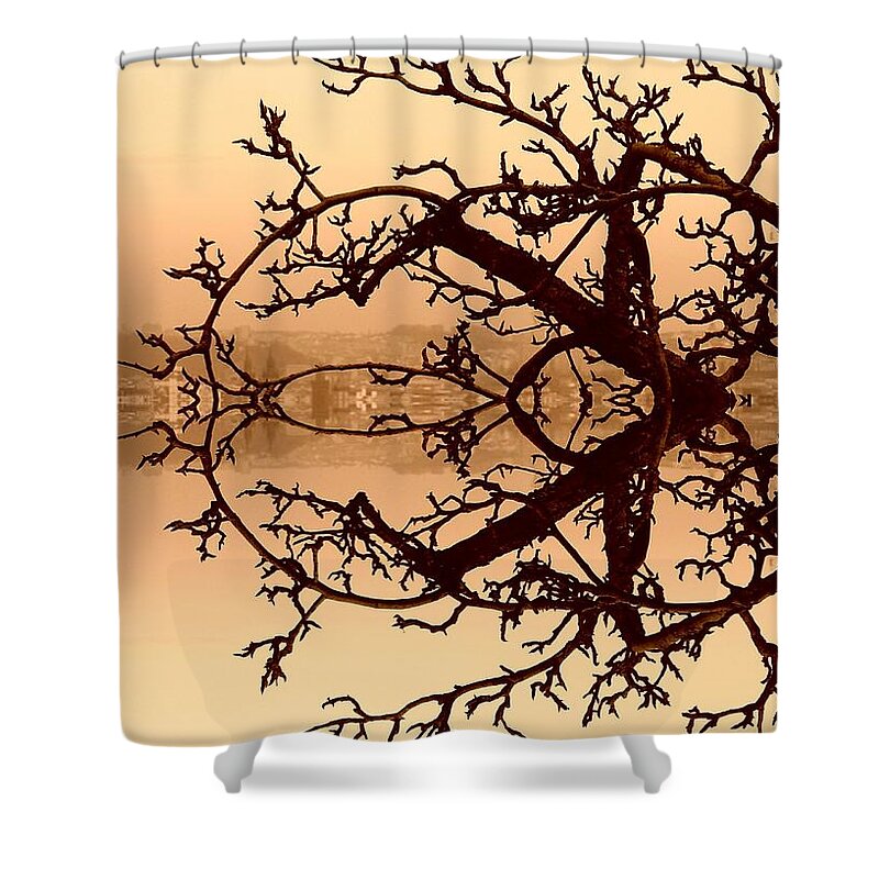 Branches Shower Curtain featuring the photograph Branches in Suspension by Christopher Brown