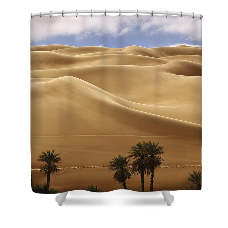 Sand Shower Curtain featuring the photograph Breathtaking sand dunes by Ivan Slosar