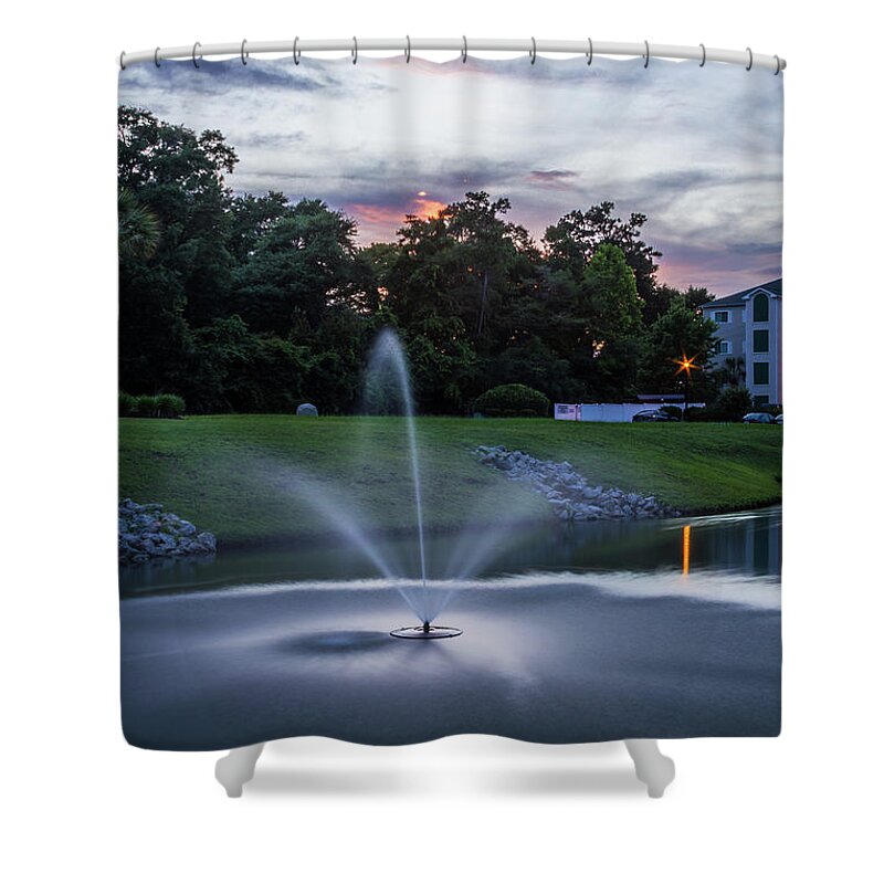 Sunset Shower Curtain featuring the photograph Briarcliffe Acres Sunset by Scott Kwiecinski