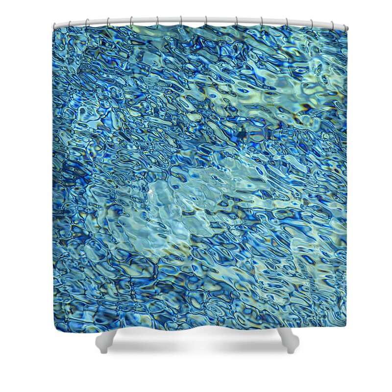 Water Shower Curtain featuring the photograph Bright blue water by Patricia Hofmeester