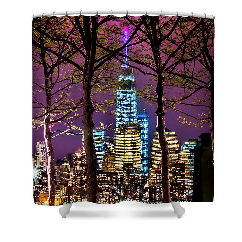 World Trade Center Shower Curtain featuring the photograph Bright Future by Az Jackson