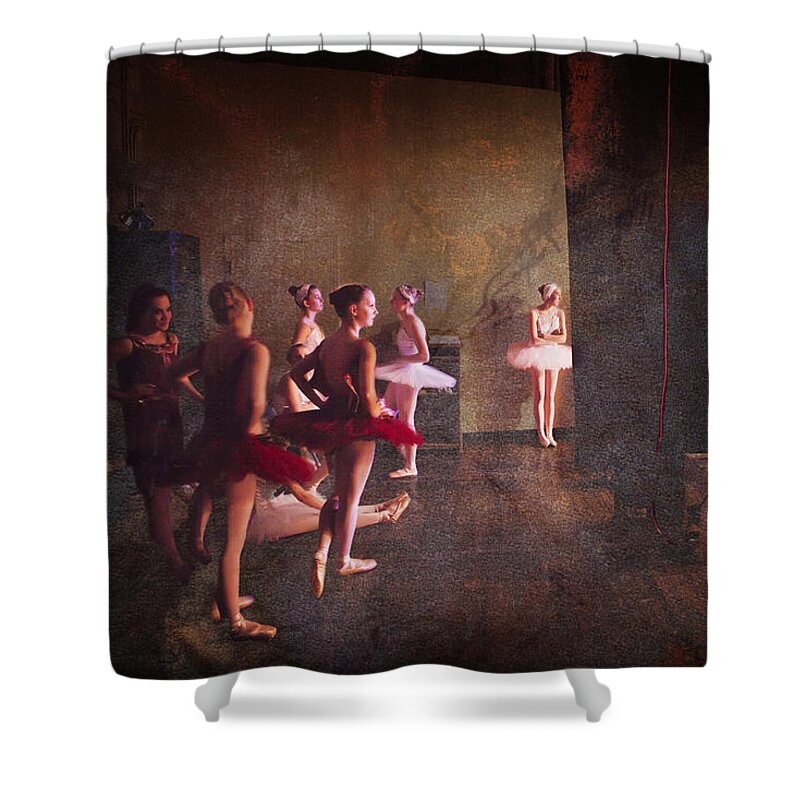 Ballerina Shower Curtain featuring the photograph Bright Light Swans by Craig J Satterlee