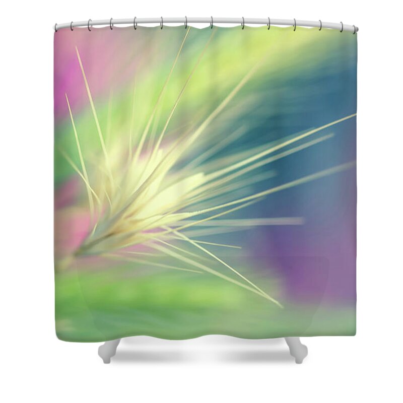 Photography Shower Curtain featuring the digital art Bright Weed by Terry Davis