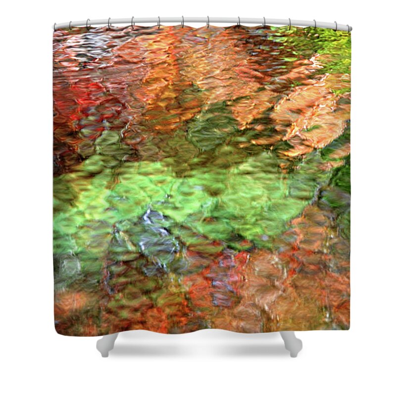 Water Abstract Shower Curtain featuring the photograph Brilliance Water Abstract by Christina Rollo