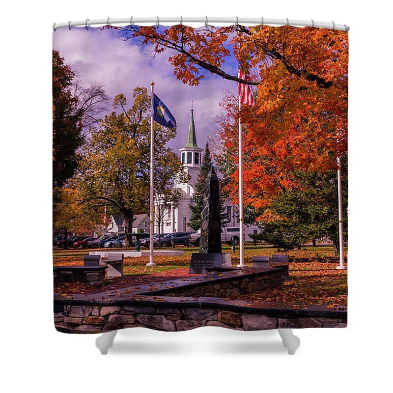 Fall Foliage Shower Curtain featuring the photograph Bristol Vermont by Scenic Vermont Photography