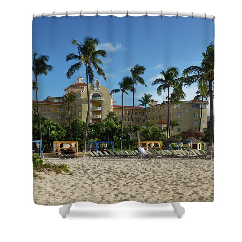 British Shower Curtain featuring the photograph British Colonial Hilton by Hugh Smith