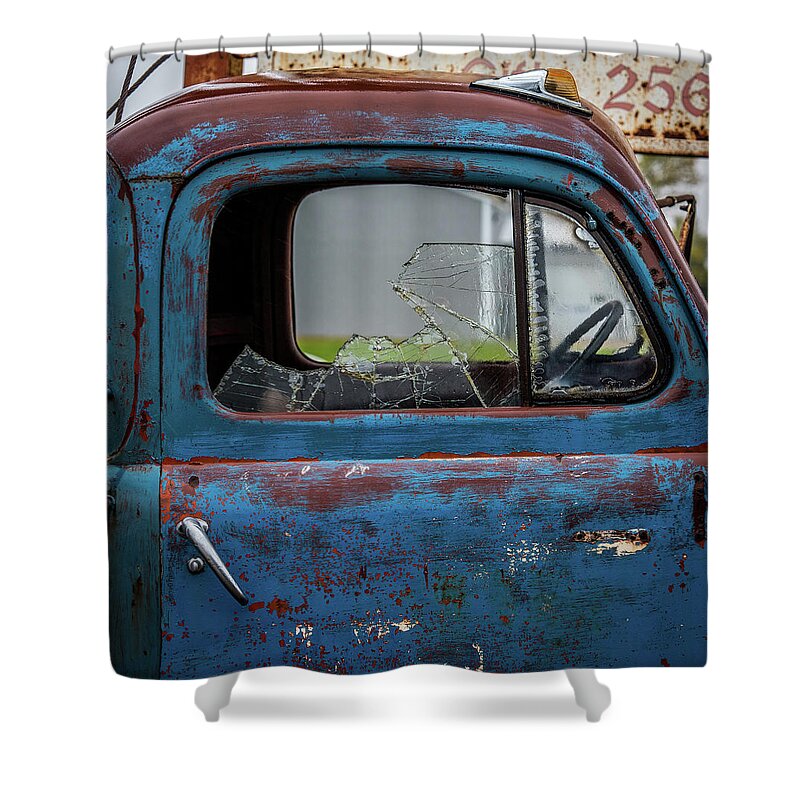  Classic Shower Curtain featuring the photograph Broken Ford by Paul Freidlund