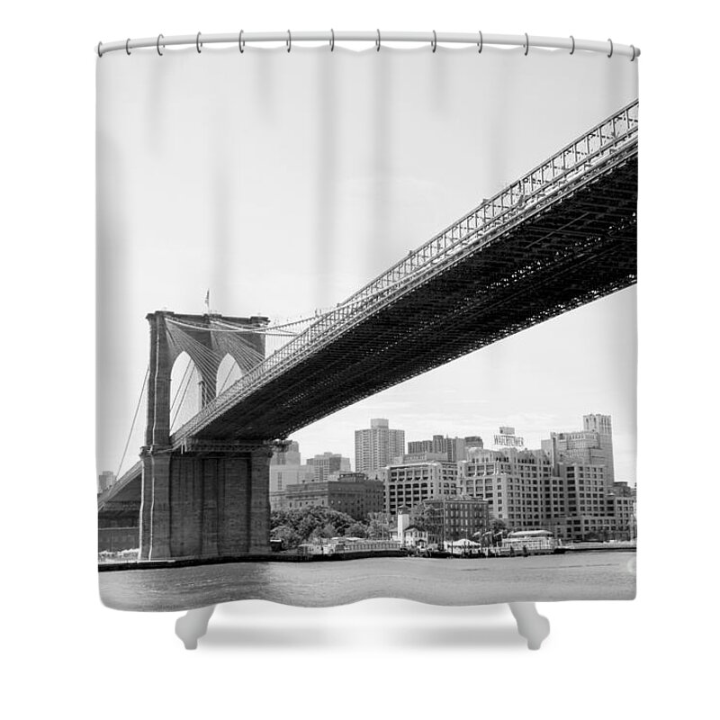 Brooklyn Bridge Shower Curtain featuring the photograph Brooklyn Bridge by Julie Lueders 