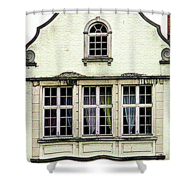 Bruges Shower Curtain featuring the photograph Bruges Window 8 by Randall Weidner