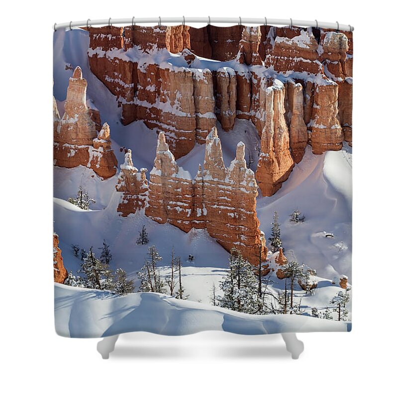 No People Shower Curtain featuring the photograph Bryce Canyon National Park by Brett Pelletier