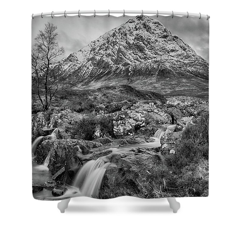 Buachaille Etive Mor Shower Curtain featuring the photograph Buachaille Etive Mor by Neil Crawford
