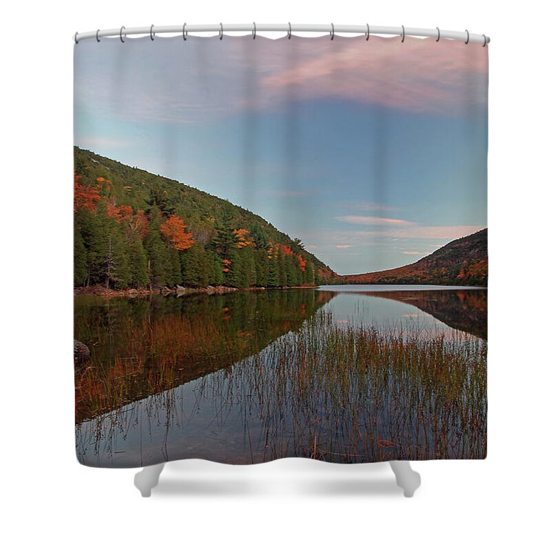 Maine Shower Curtain featuring the photograph Bubble Pond at Autumn Glory by Juergen Roth