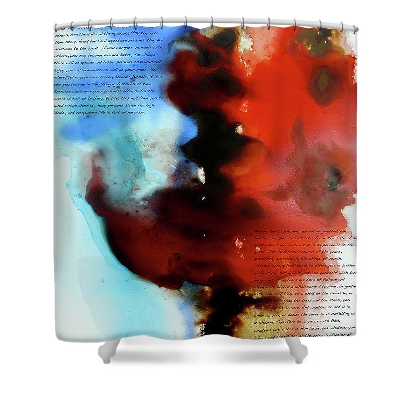 Watercolour Shower Curtain featuring the painting Budding Romance by Jo Appleby