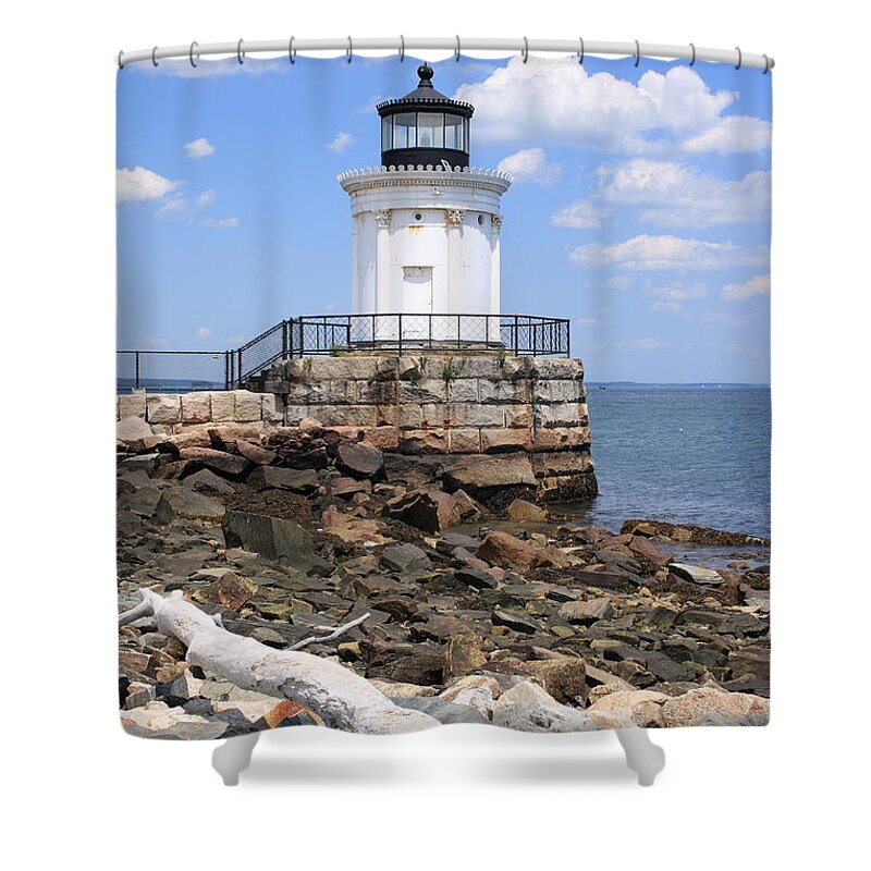 Seascape Shower Curtain featuring the photograph Bug Lighthouse by Doug Mills