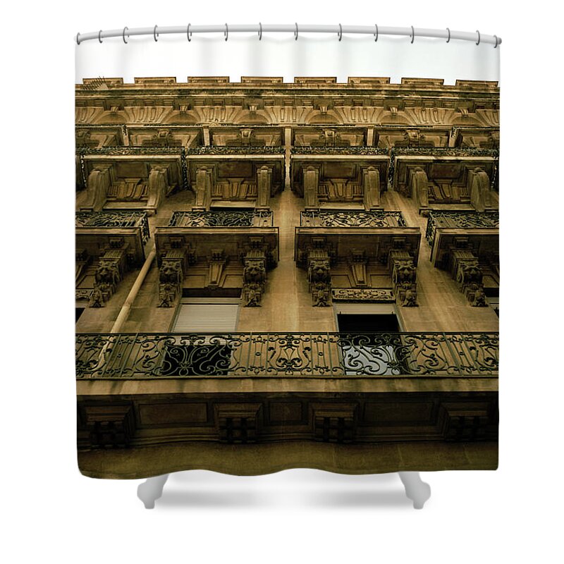 Architecture Shower Curtain featuring the photograph Buildings Of Marseille by Shaun Higson