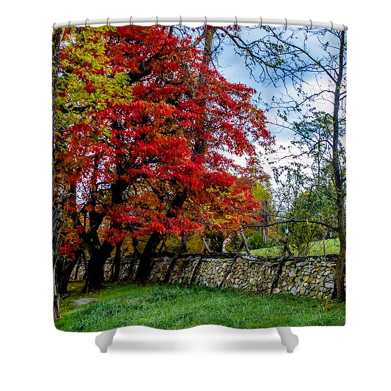 Morning Shower Curtain featuring the photograph Bull Run Mountain 10 by Carlee Ojeda