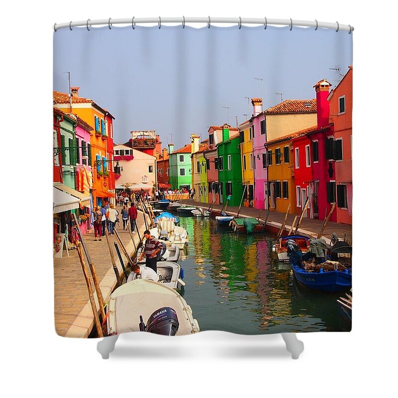 Burano Shower Curtain featuring the photograph Burano by Jackie Russo