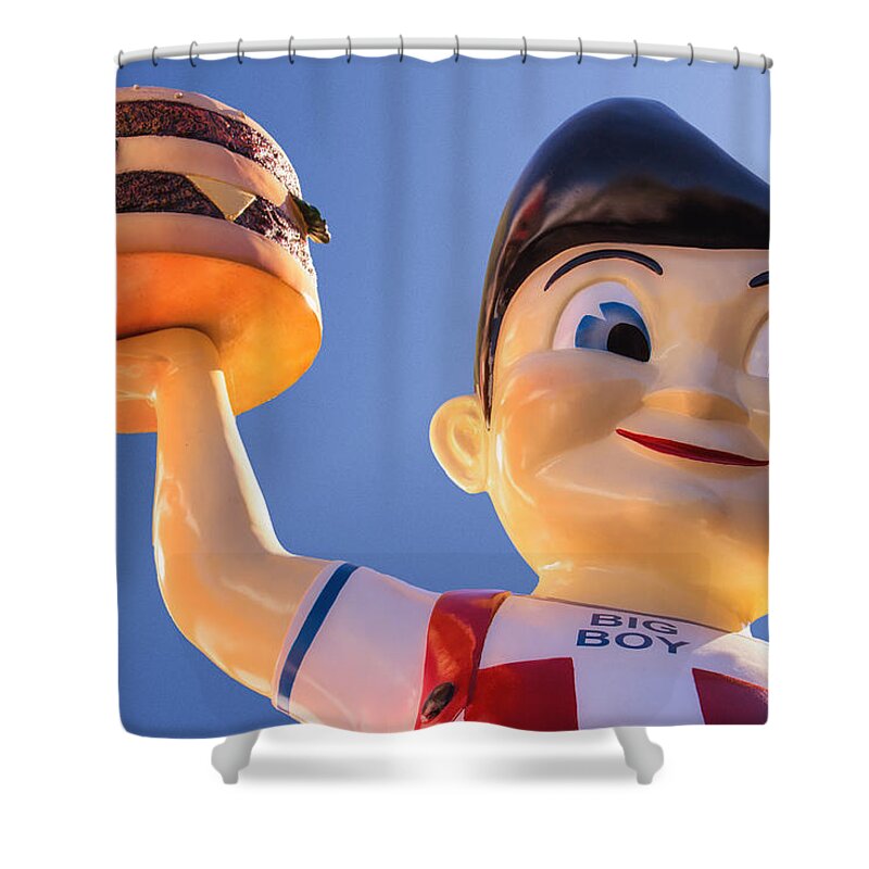 Big Boy Shower Curtain featuring the photograph Burger Bob by Daniel George