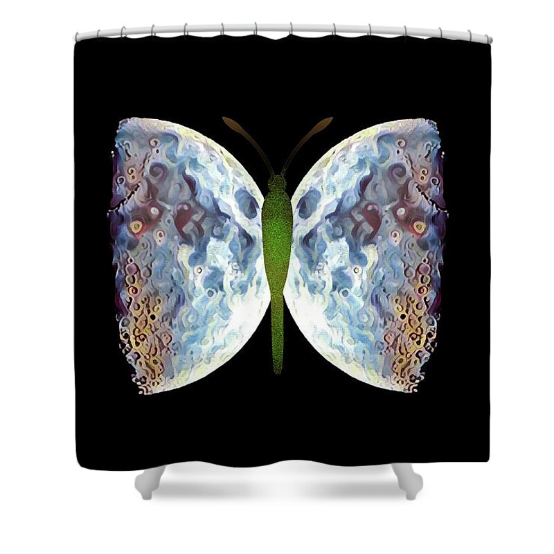 Butterfly Shower Curtain featuring the photograph Fly me to the Moon by Jackson Pearson