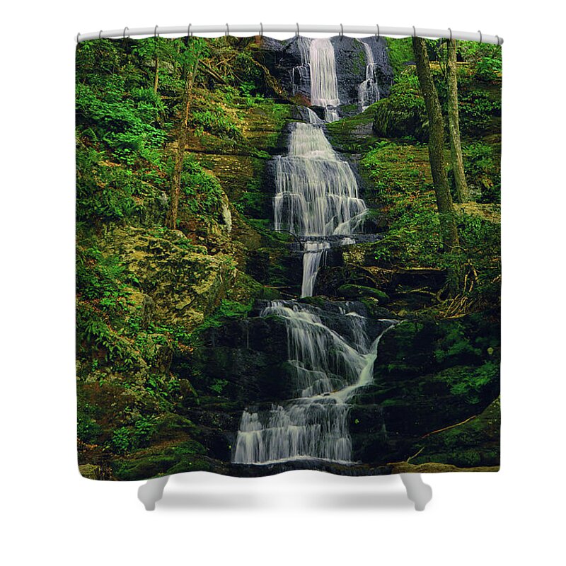 Buttermilk Falls Shower Curtain featuring the photograph Buttermilk Falls 3 by Raymond Salani III