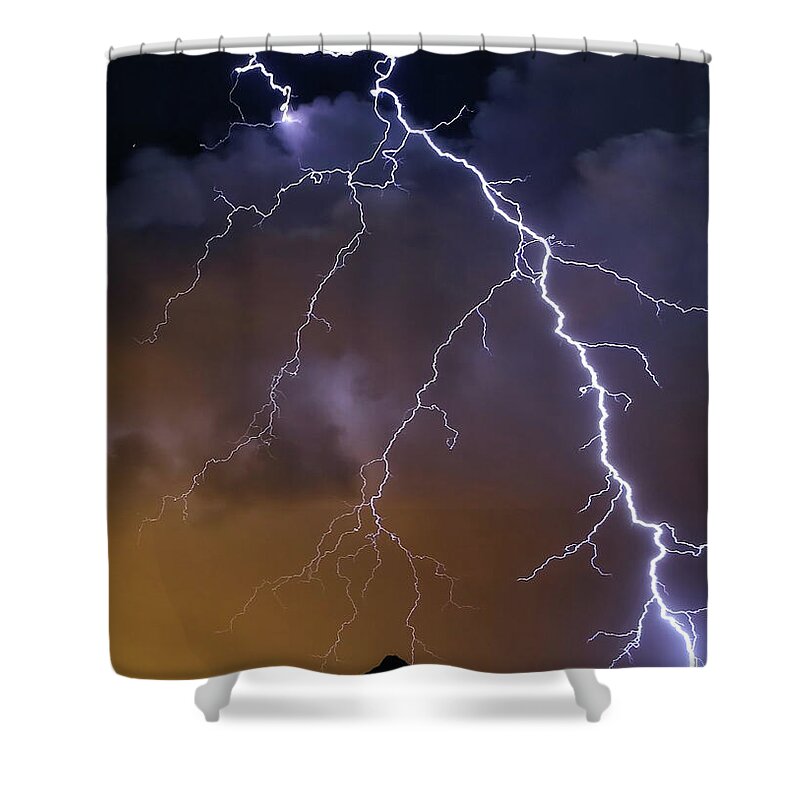 Storms Shower Curtain featuring the photograph By Accident by Elaine Malott
