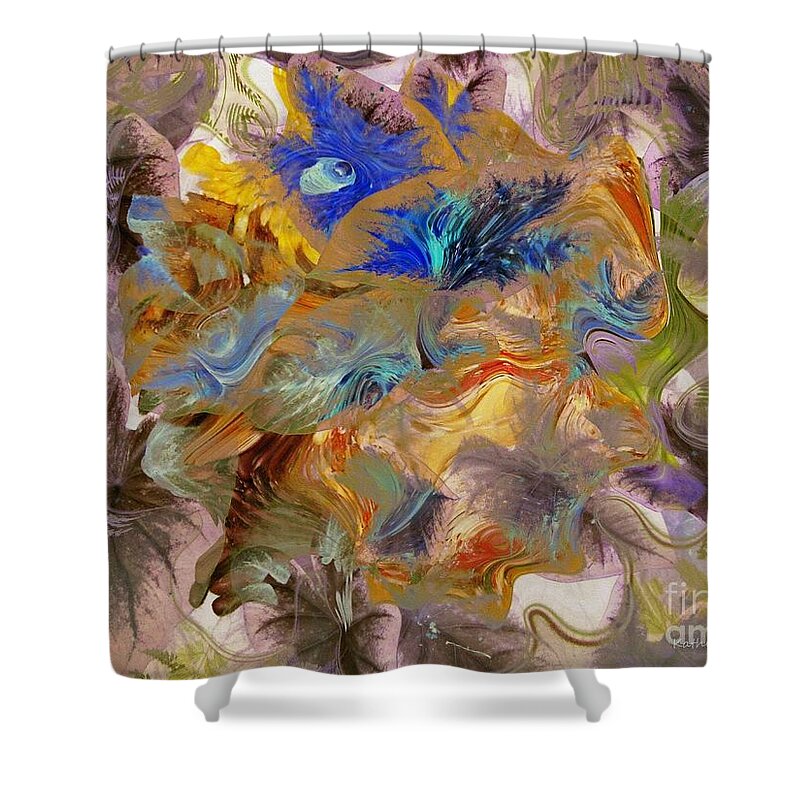 Photographic Art Shower Curtain featuring the photograph By the Stream by Kathie Chicoine