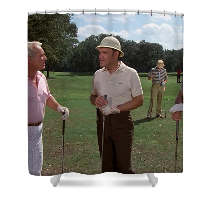 Caddy Shack Shower Curtain featuring the photograph Caddy Shack by Mariel Mcmeeking