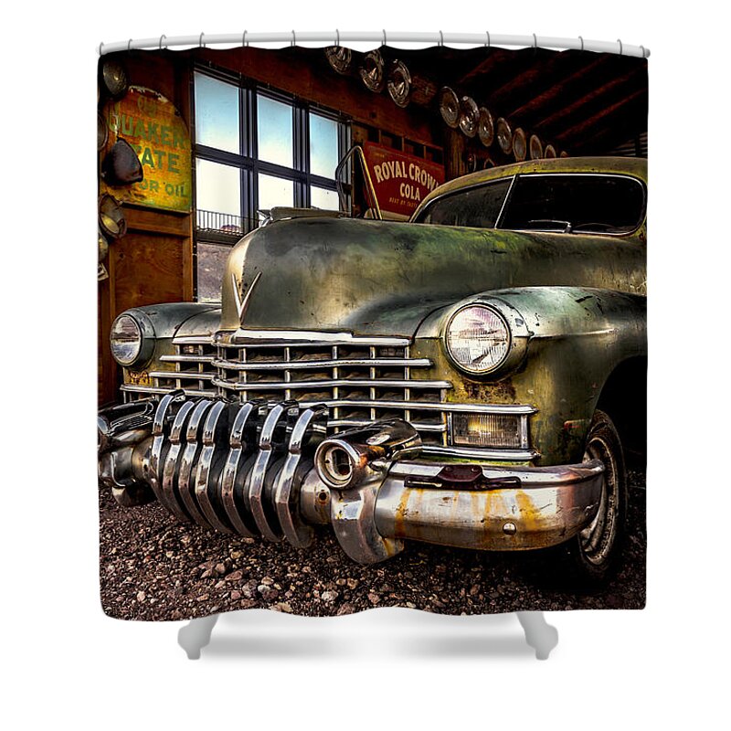 Cadillac Shower Curtain featuring the photograph Caddy Shack by Ryan Smith