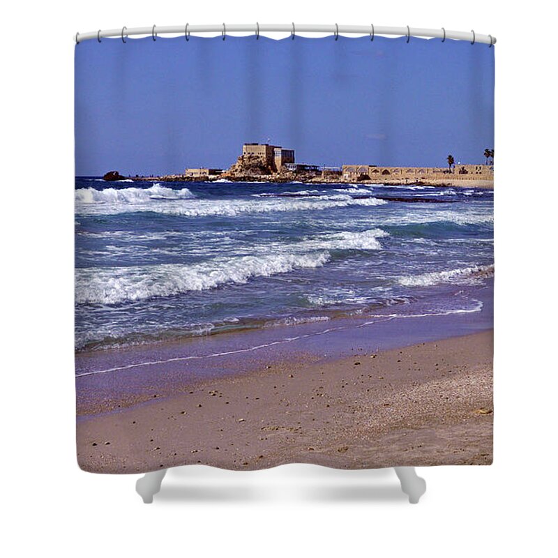 Caesarea Shower Curtain featuring the photograph Caesarea No. 2 by Lydia Holly