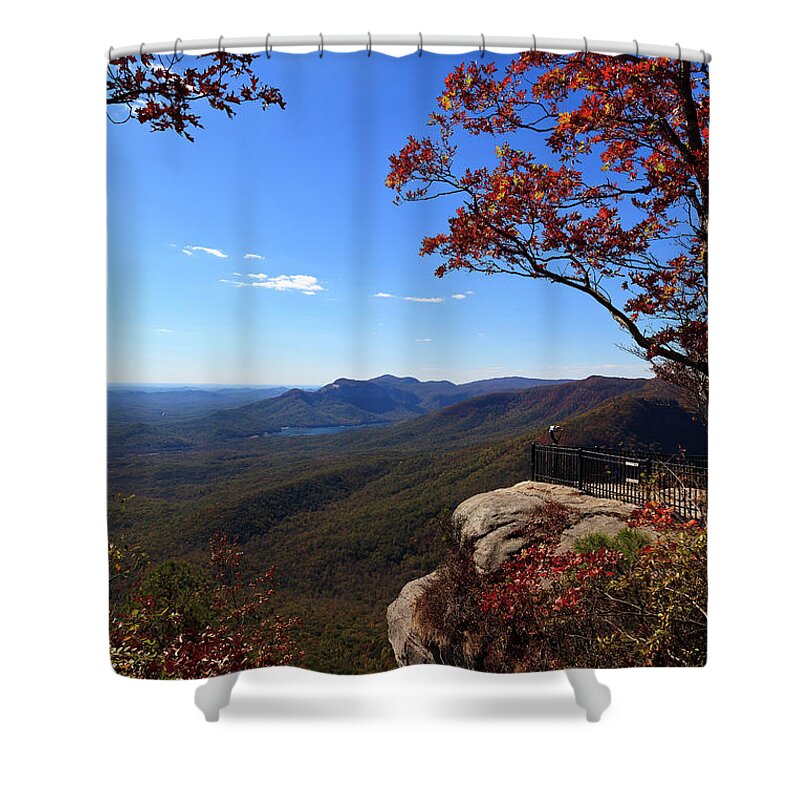 Caesars Shower Curtain featuring the photograph Caesars Head State Park in Upstate South Carolina by Jill Lang